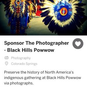 Sponsor The Photographer At The Black Hills Powwow 